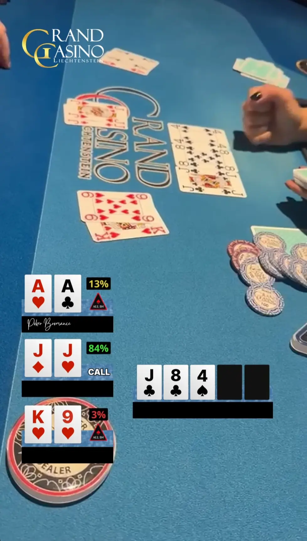 Poker Bromance All in, in Grand Casino